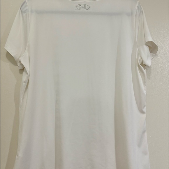 Under Armour White Performance Short Sleeve Tee - Picture 3 of 4